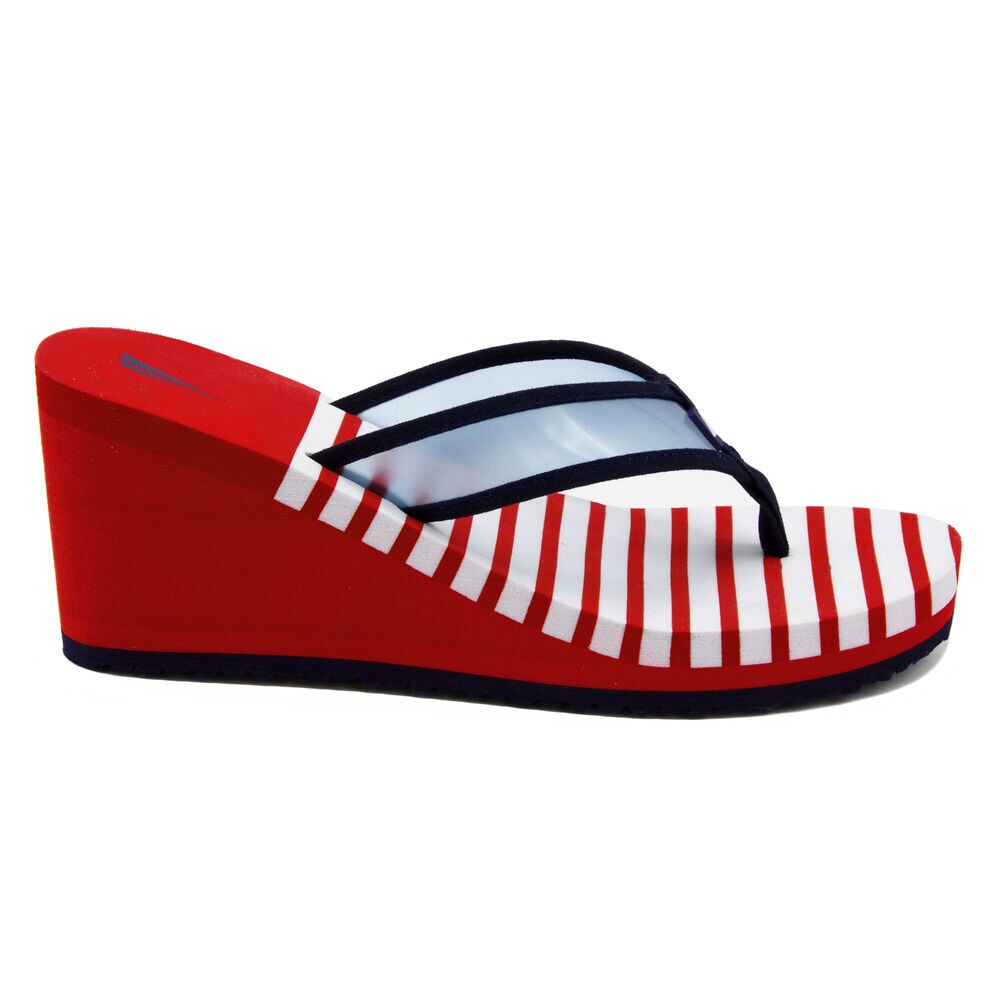 Tinley Wedge Sandals,Tango Red,large