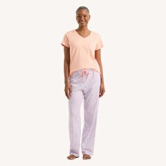 Printed Pajama Pant Set,Grapevine Heather,large