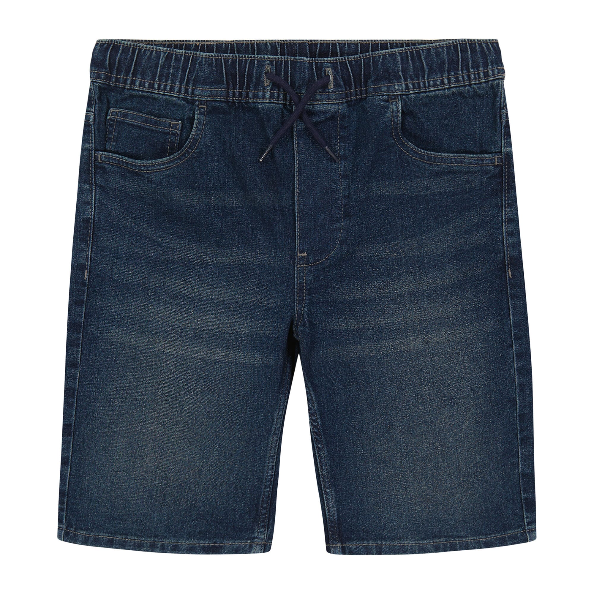 TODDLER BOYS' PULL-ON DENIM SHORT (2T-4T),Deep Navy Heather,large