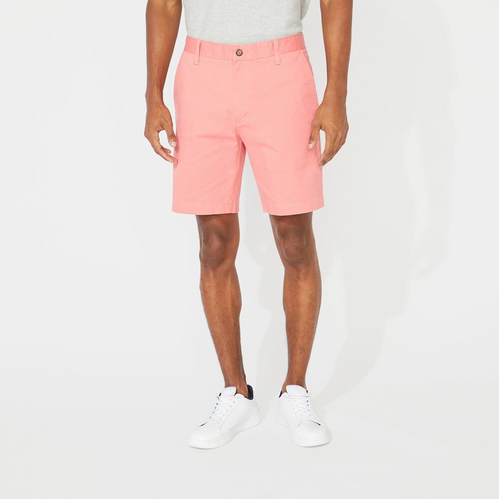 8" BIG & TALL CLASSIC FIT DECK SHORT,Pale Coral,large