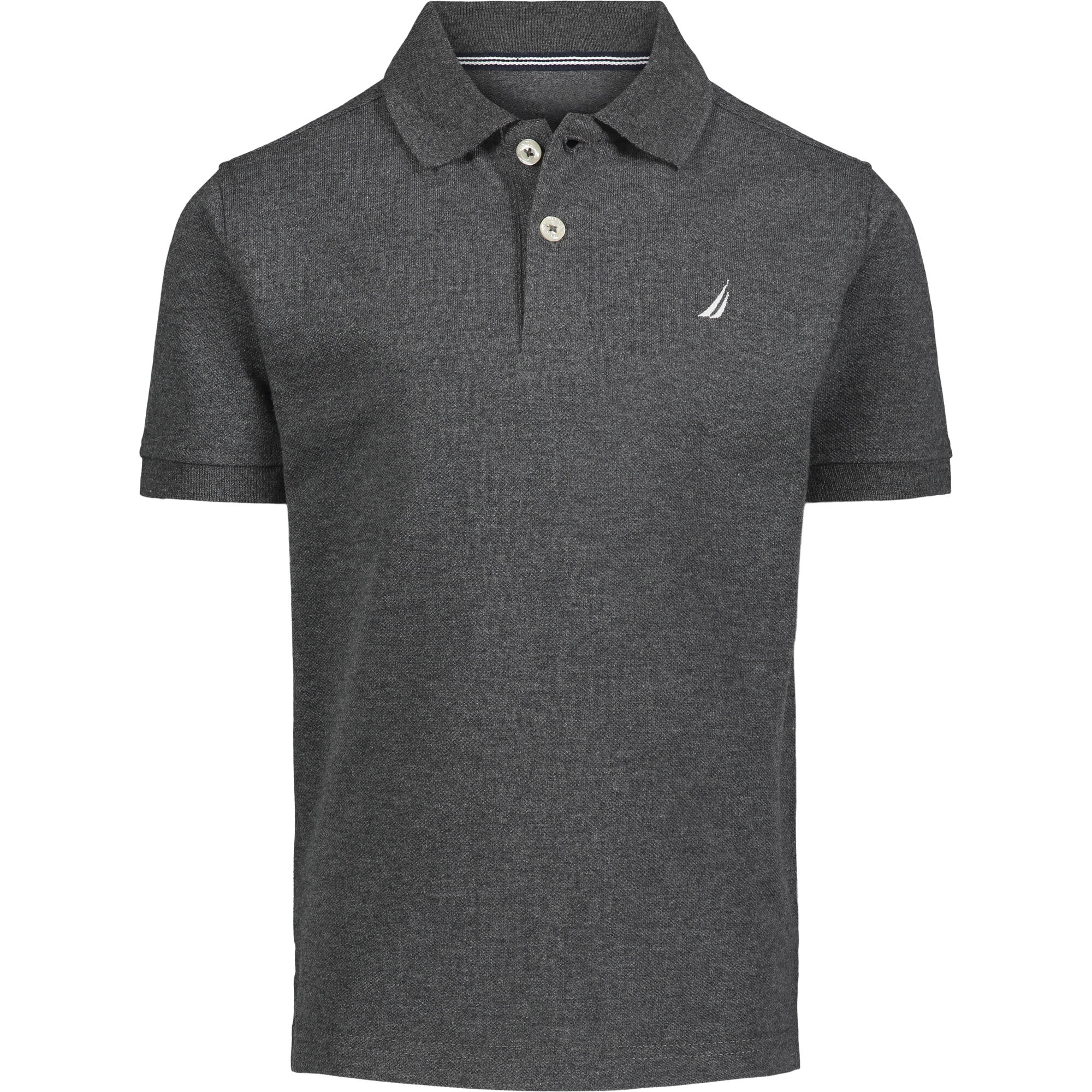 BOYS' BRAND ICON POLO (8-20),Grey Heather,large