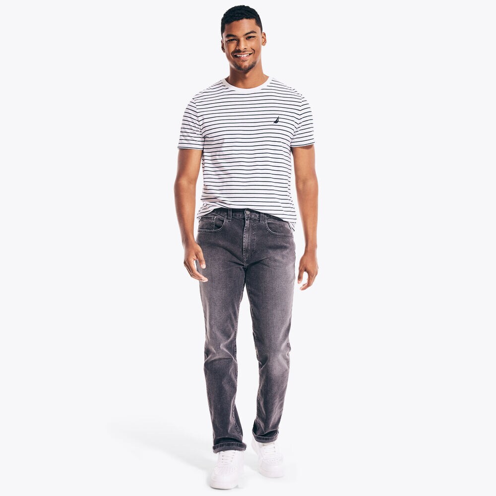STRAIGHT FIT DENIM,Light Putty,large