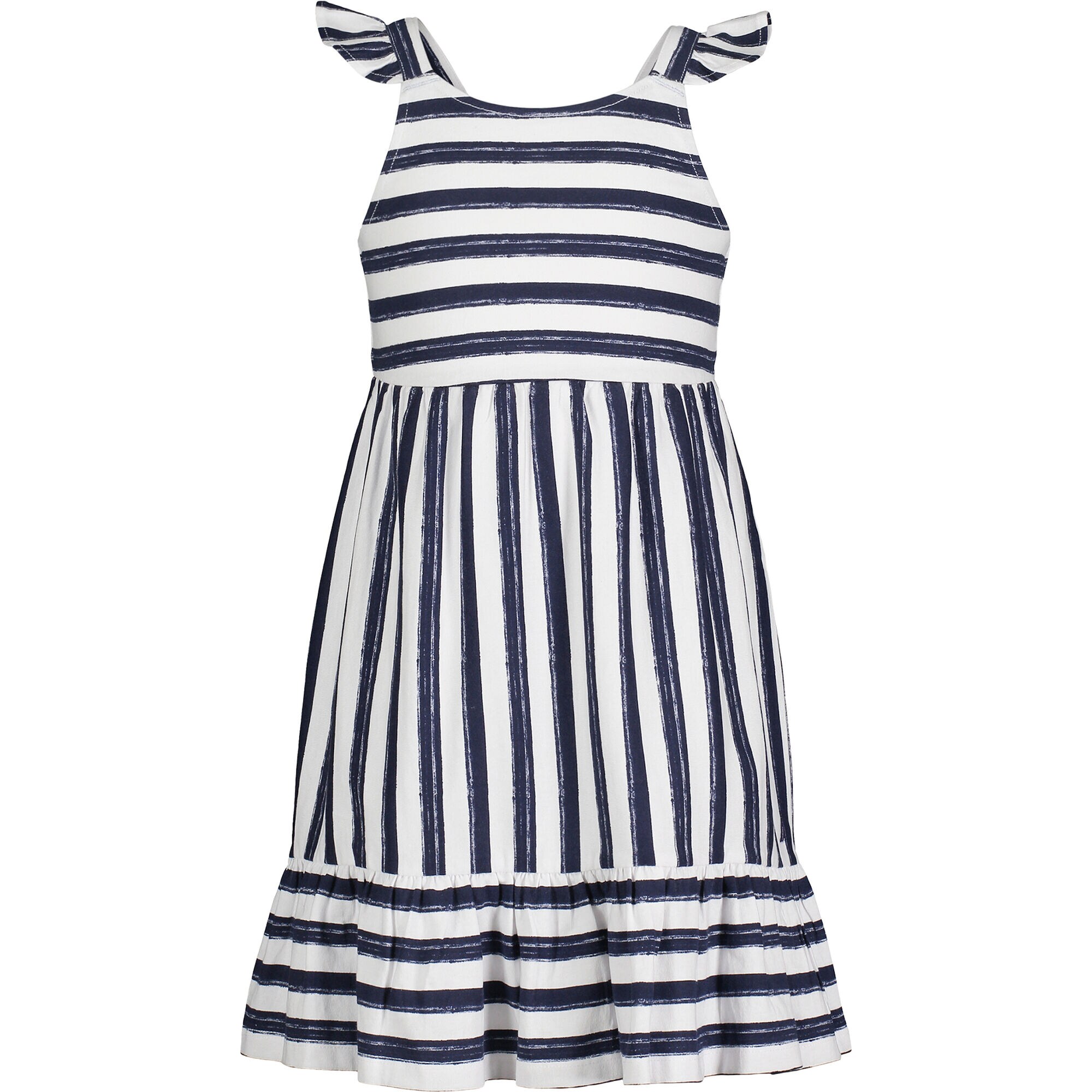 LITTLE GIRLS' WATERCOLOR-STRIPE DRESS (4-6x),Navy,large