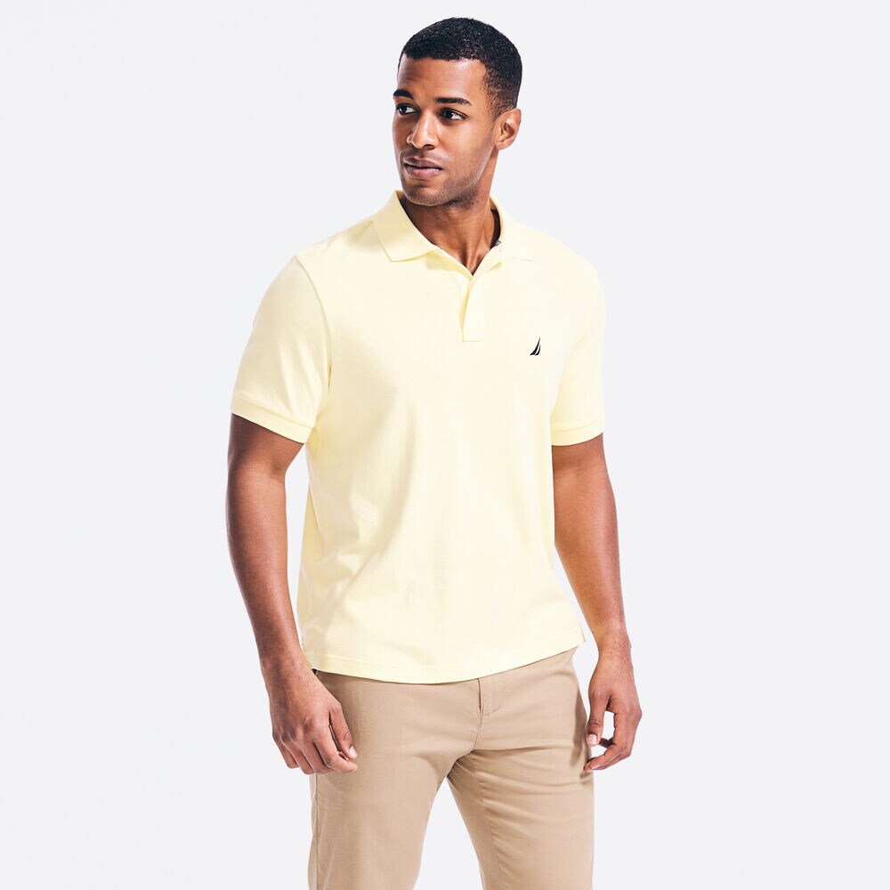 CLASSIC FIT BRAND ICON POLO,Corn,large