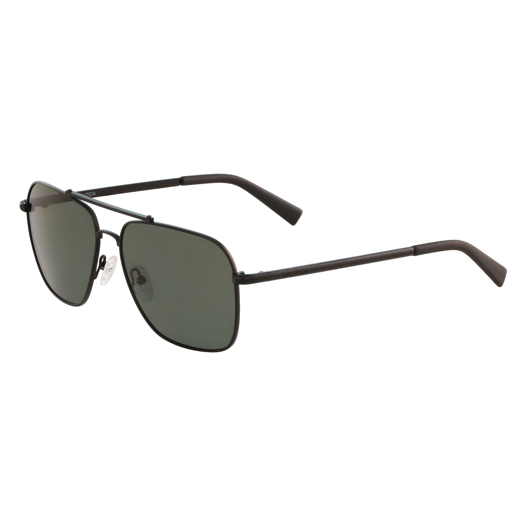 Navigator Sunglasses with Matte Frame,Black Onyx,large