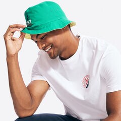 NAUTICA X URBAN NECESSITIES REVERSIBLE BUCKET HAT,Golden Apricot,large