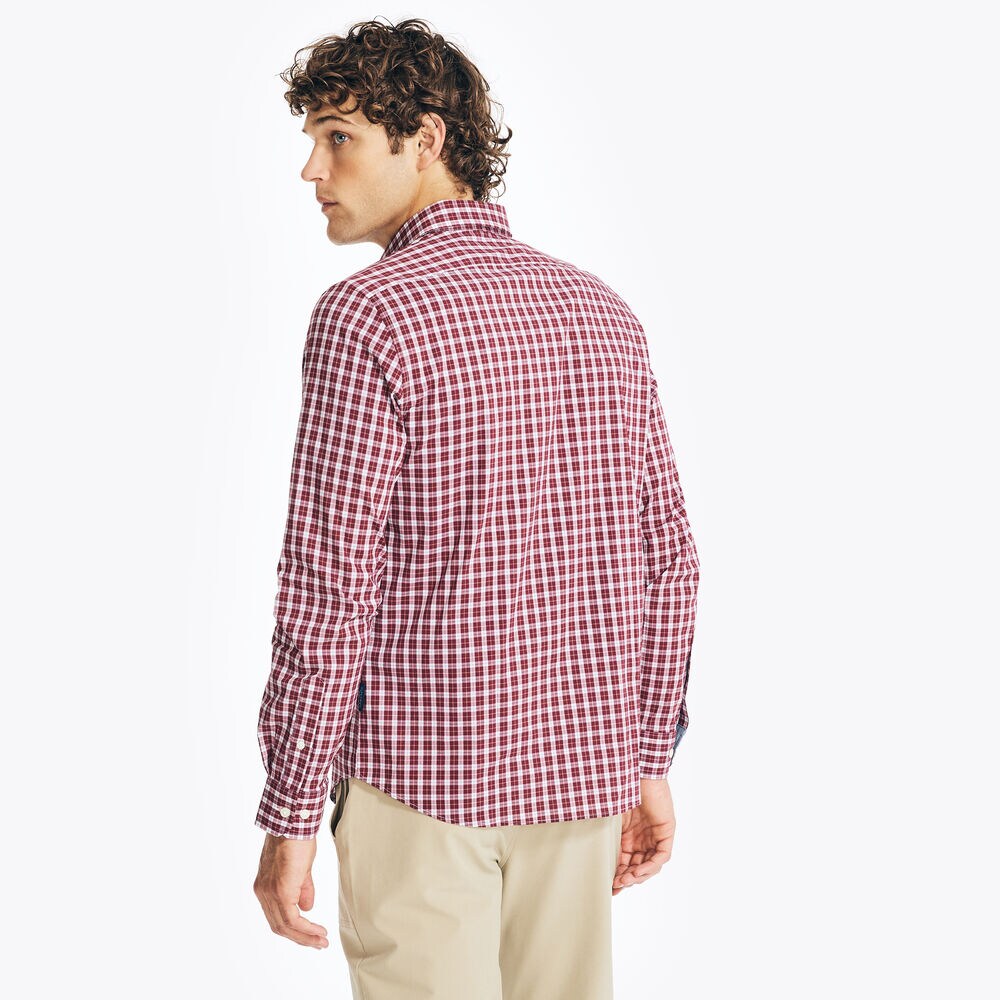 NAVTECH TRIM FIT PLAID SHIRT,Flamingo,large