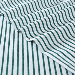Harmead Green Striped King Flannel Sheet Set,Fin Green,large
