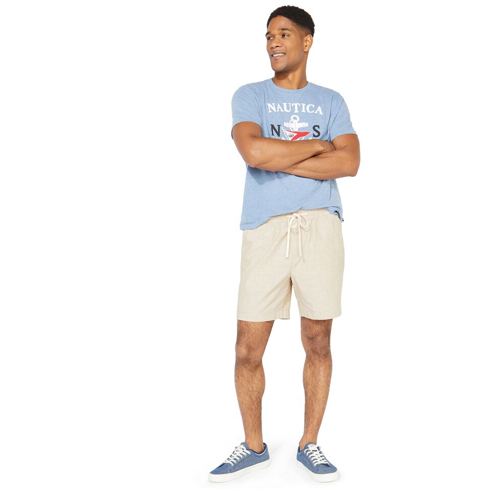 7" BOARDWALK SHORT,Military Tan,large