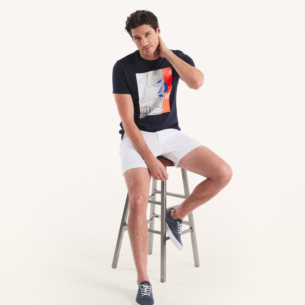 Sailing Regatta Graphic T-Shirt,Stellar Blue Heather,large