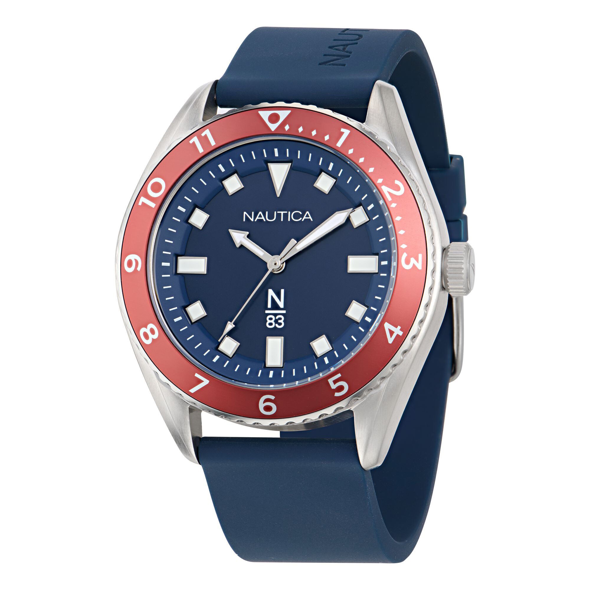 Finn World 3-Hand Silicone Watch,Ice Blue,large