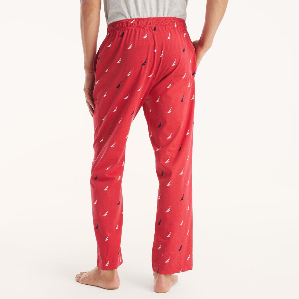 Knit Printed Pajama Pant,Buoy Red,large