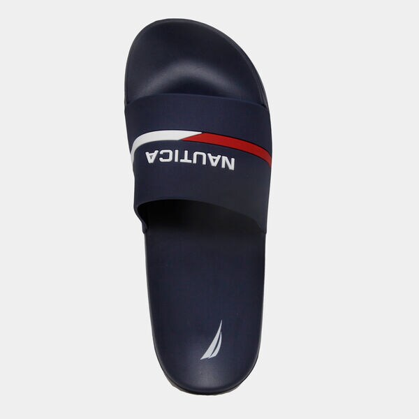 LOGO EMBOSSED SLIDE SANDALS