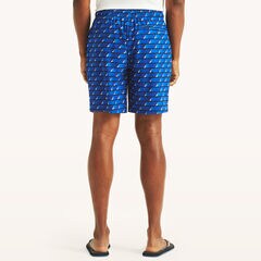 8" Striped Quick-Dry Swim,Navy,large