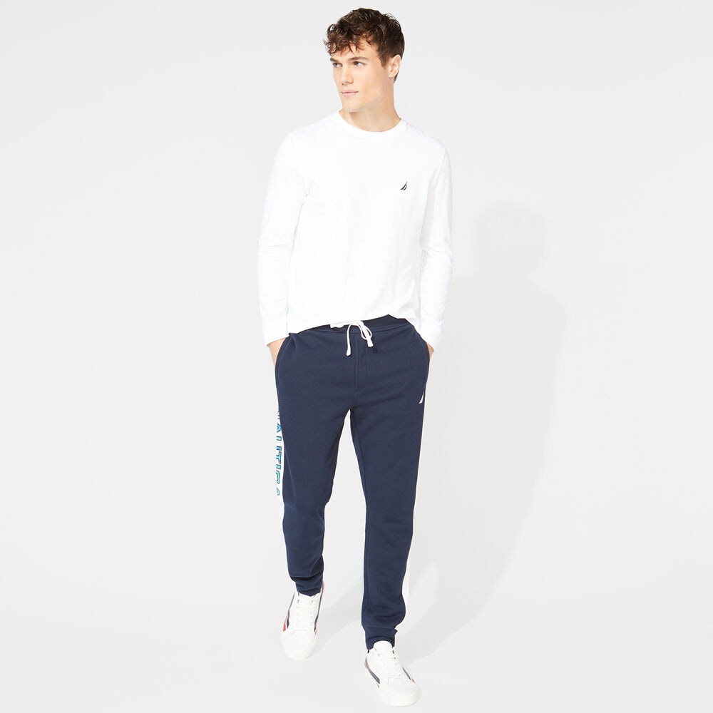 LOGO TRACK PANT,Navy,large