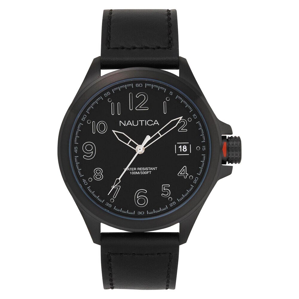 Glen Park Watch with Leather Band,Multi,large