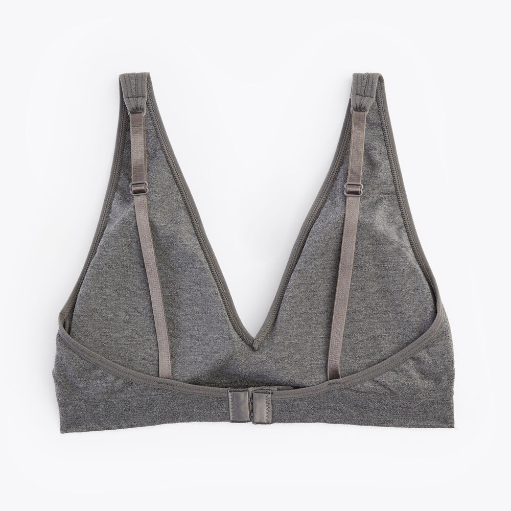 Seamless Heather Bras, 3-Pack,Tobacco,large