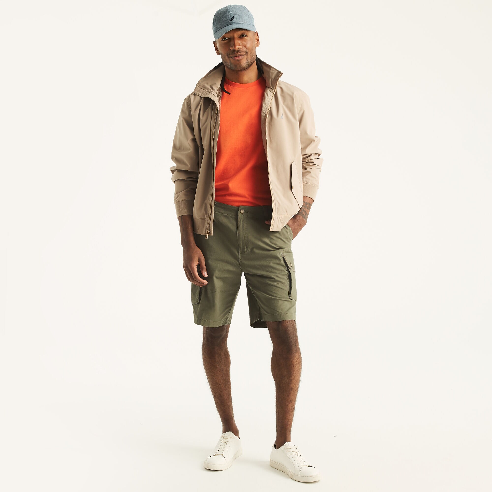 9.5" NAVIGATOR CARGO SHORT,Hillside Olive,large