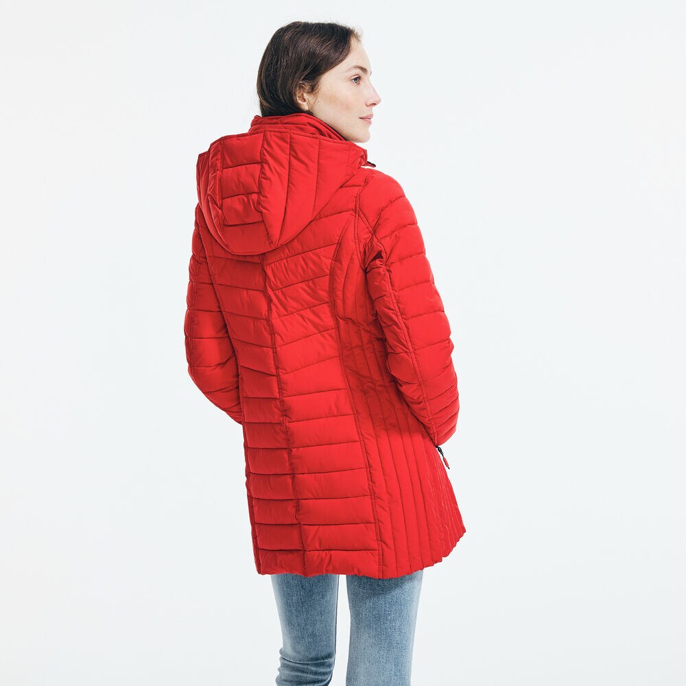 LIGHTWEIGHT QUILTED COAT,Tomales Red,large
