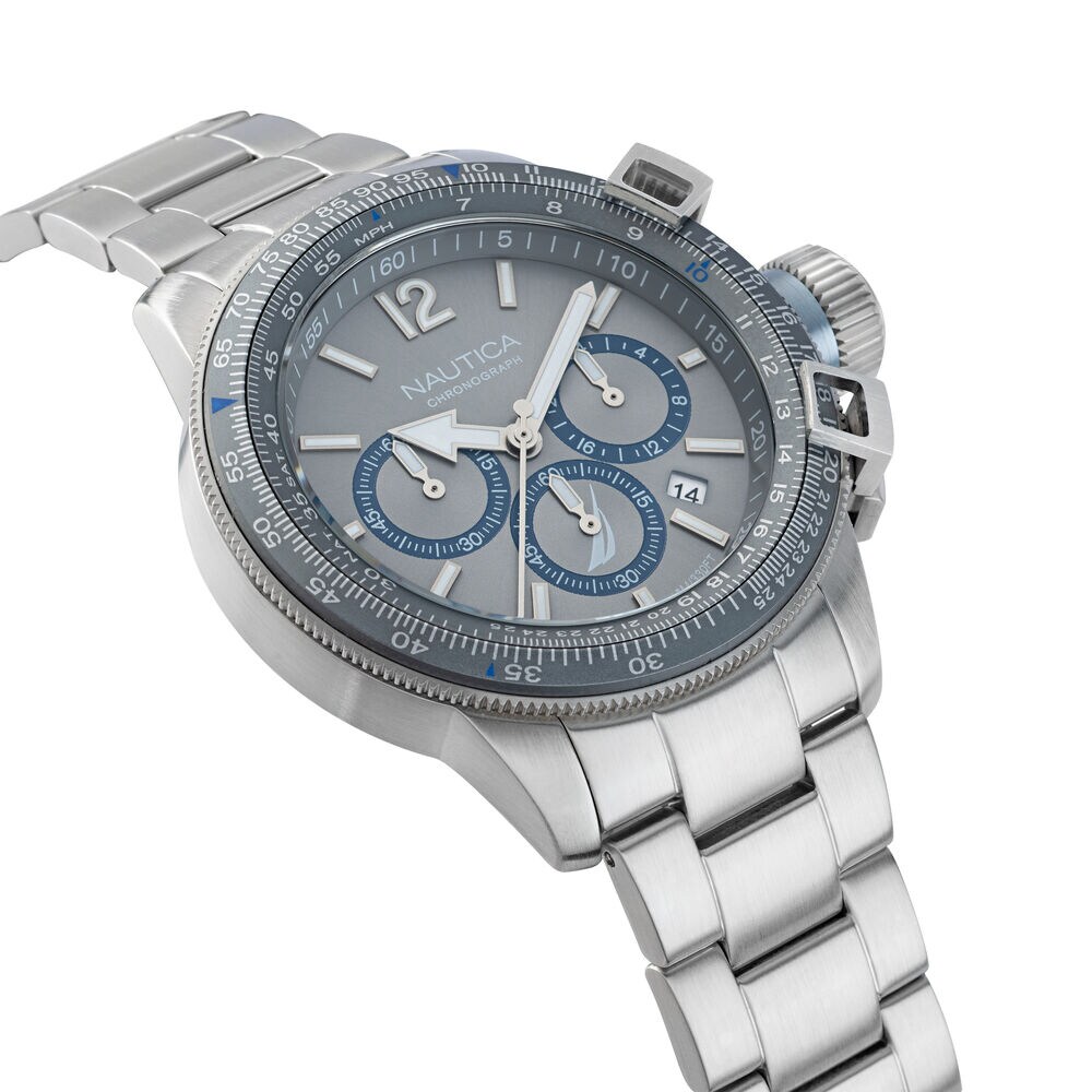 BFC STAINLESS STEEL AND SILICONE WATCH,Multi,large