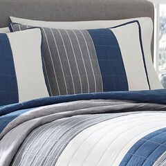 Swale Navy Twin Quilt,Navy,large