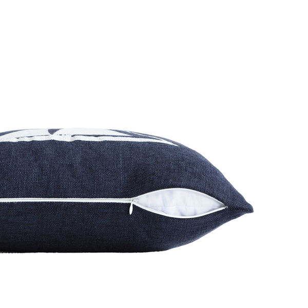 Sailboat Horizons Navy Decorative Pillow