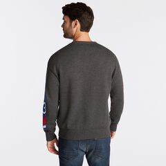 N83 INTARSIA-KNIT GRAPHIC SWEATER,Charcoal Heather,large