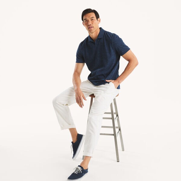 Classic Fit Tropical Print Polo