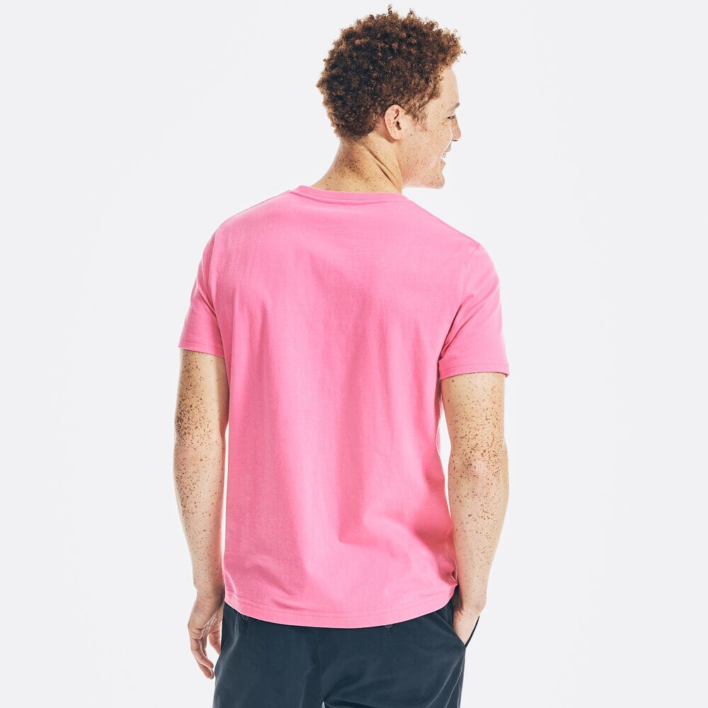 PHOTO PRINT GRAPHIC T-SHIRT,Carnation Pink,large