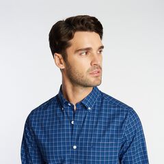 CLASSIC FIT WRINKLE-RESISTANT PLAID SHIRT,Limoges,large
