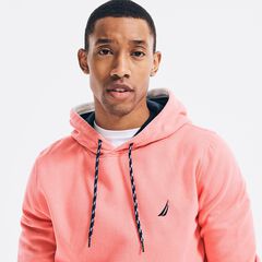 SUSTAINABLY CRAFTED BRAND ICON PULLOVER HOODIE,Teaberry,large