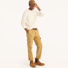 Jacquard Crewneck Sweater,Marshmallow,large