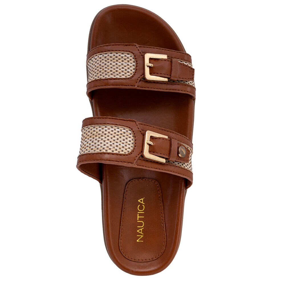 Slip-On Sandal,Dark Brown Heather,large