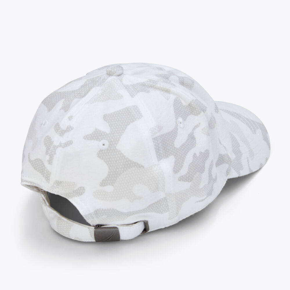 CAMOUFLAGE LOGO CAP,Bright White,large