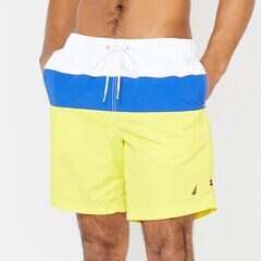8" COLORBLOCK QUICK-DRY SWIM,Blazing Yellow,large