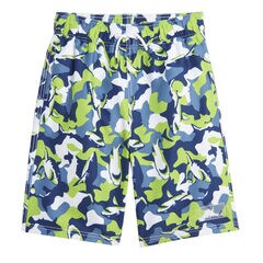 TODDLER BOYS' SHARK CAMOUFLAGE PRINT SWIM (2T-4T),Green Terrain,large