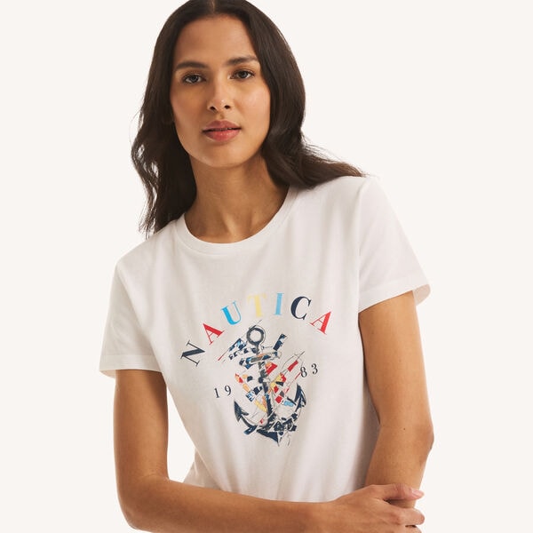Colored Anchor Graphic T-Shirt