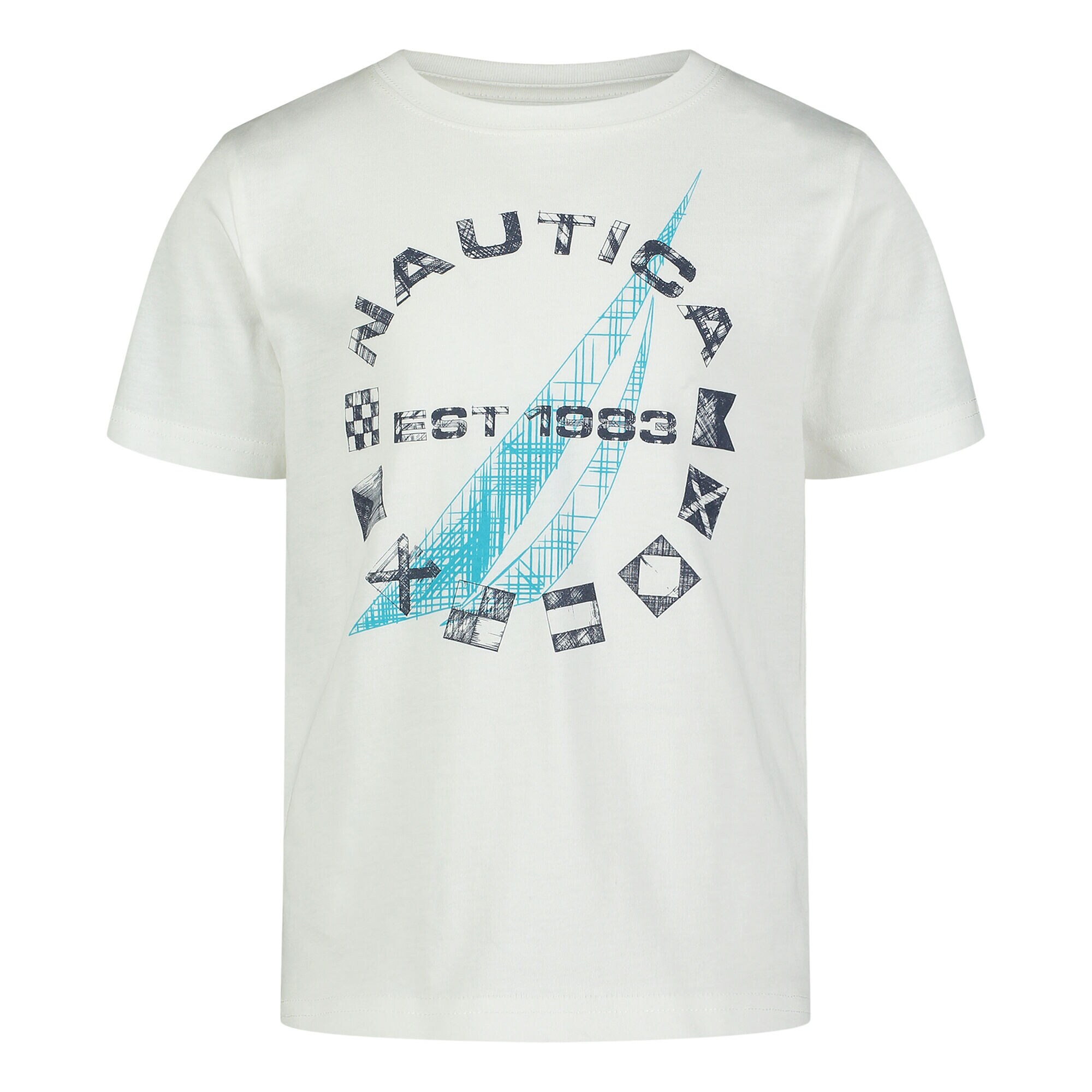 Little Boys' Sketch Graphic T-Shirt (4-7),Antique White Wash,large