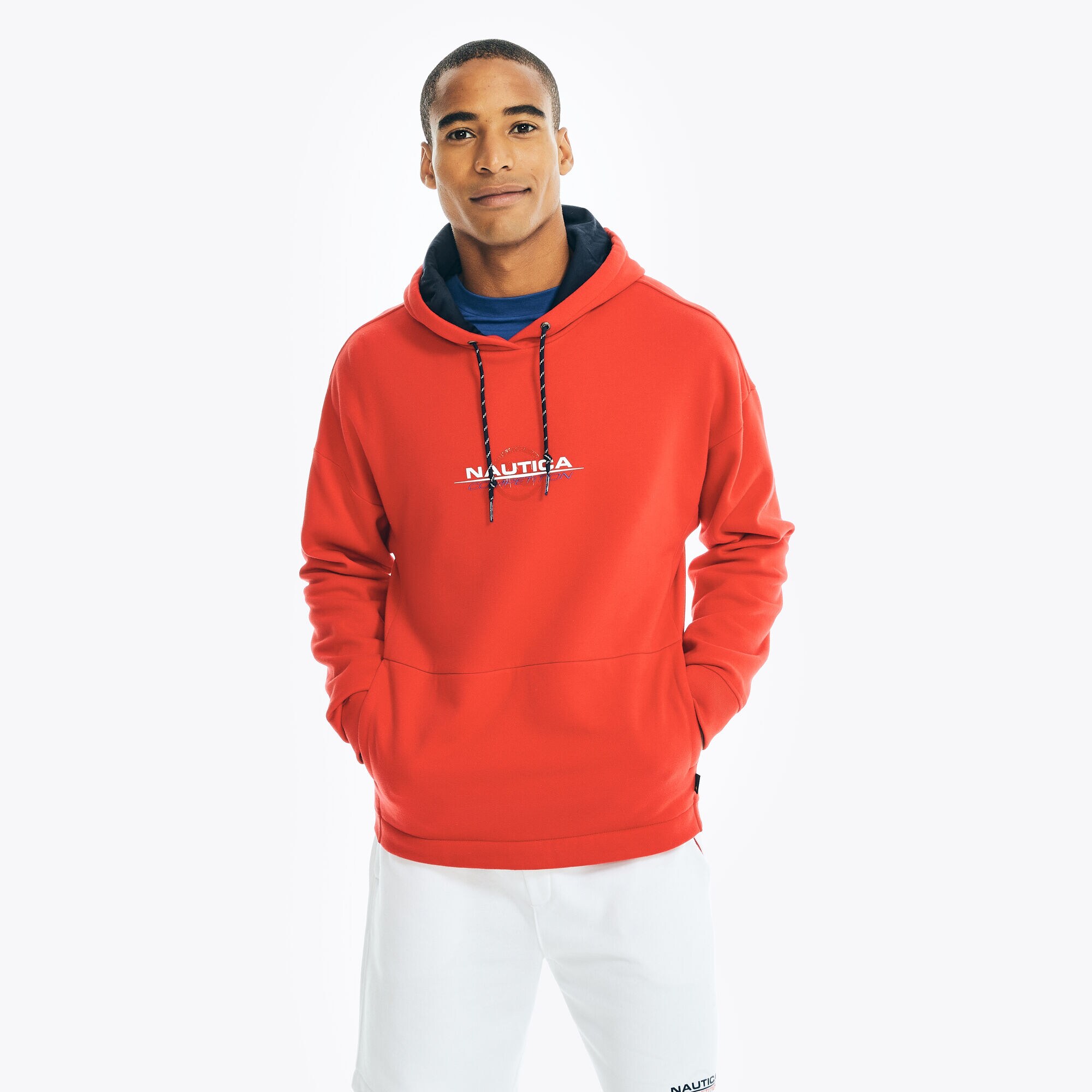 COMPETITION LOGO PULLOVER HOODIE,Tomales Red,large