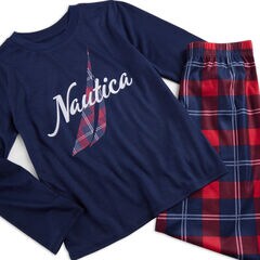 KID'S FAMILY PLAID SLEEP SET,Admiral Blue,large