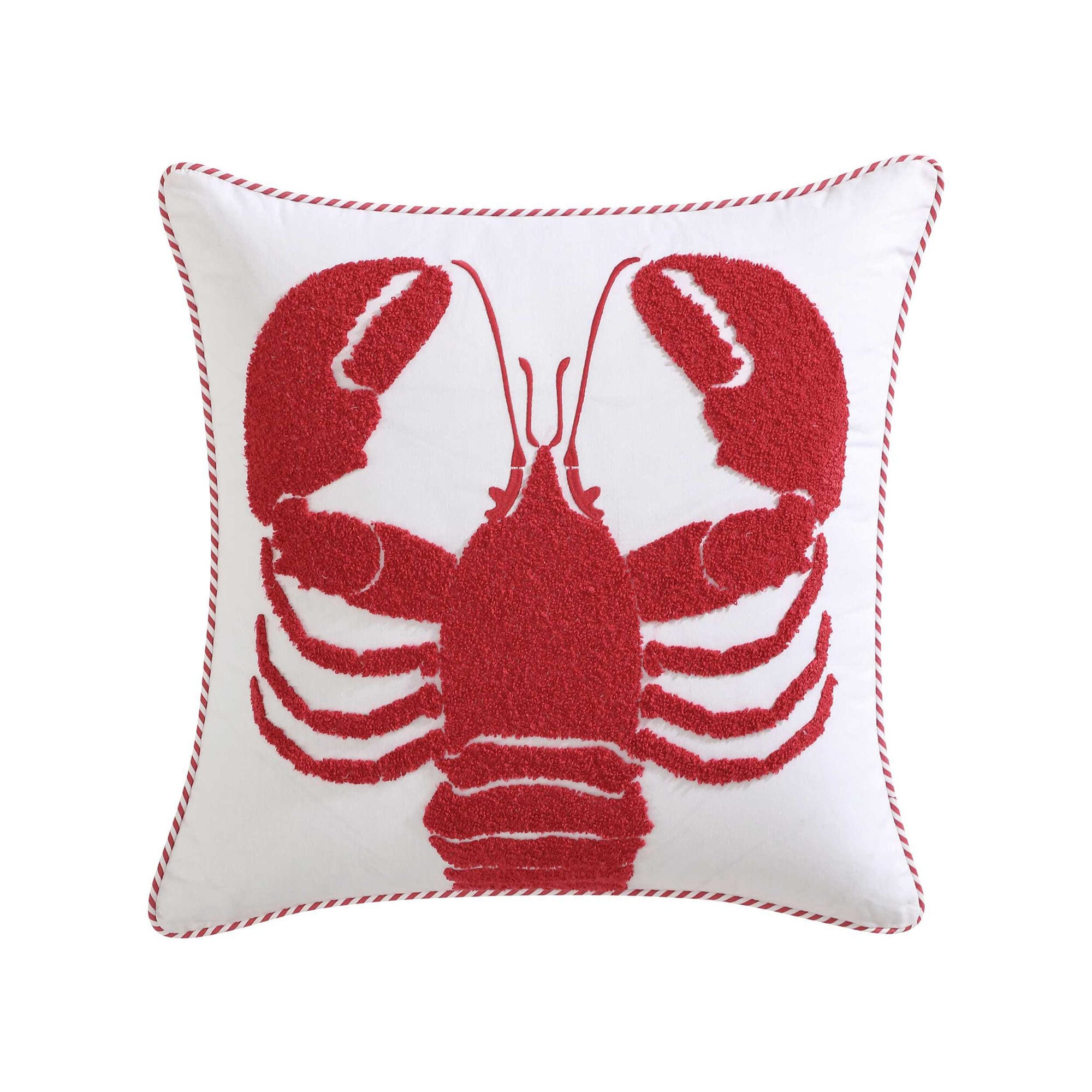 Lobster Decorative Pillow,Cardinal,large