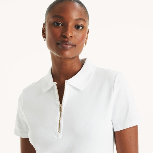 Zip-Up Polo