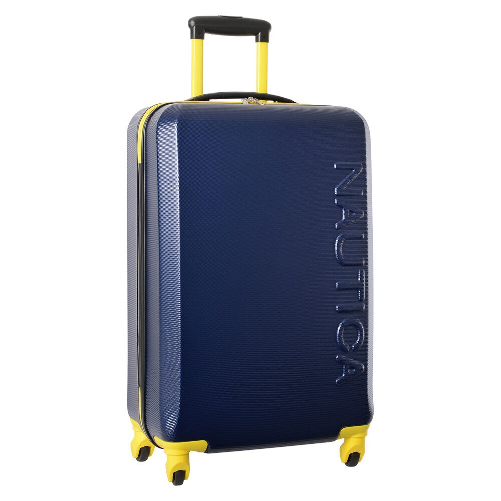 Marina 25" Hardside Spinner Luggage in Navy/Yellow,Navy,large