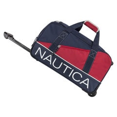 Newton Creek 30" Wheeled Duffel Bag in Navy/Red,Navy,large