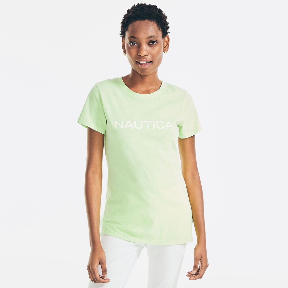 NEON LOGO T-SHIRT,Nantucket Green,large