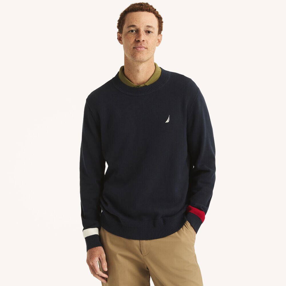 Crewneck Sweater,Navy,large