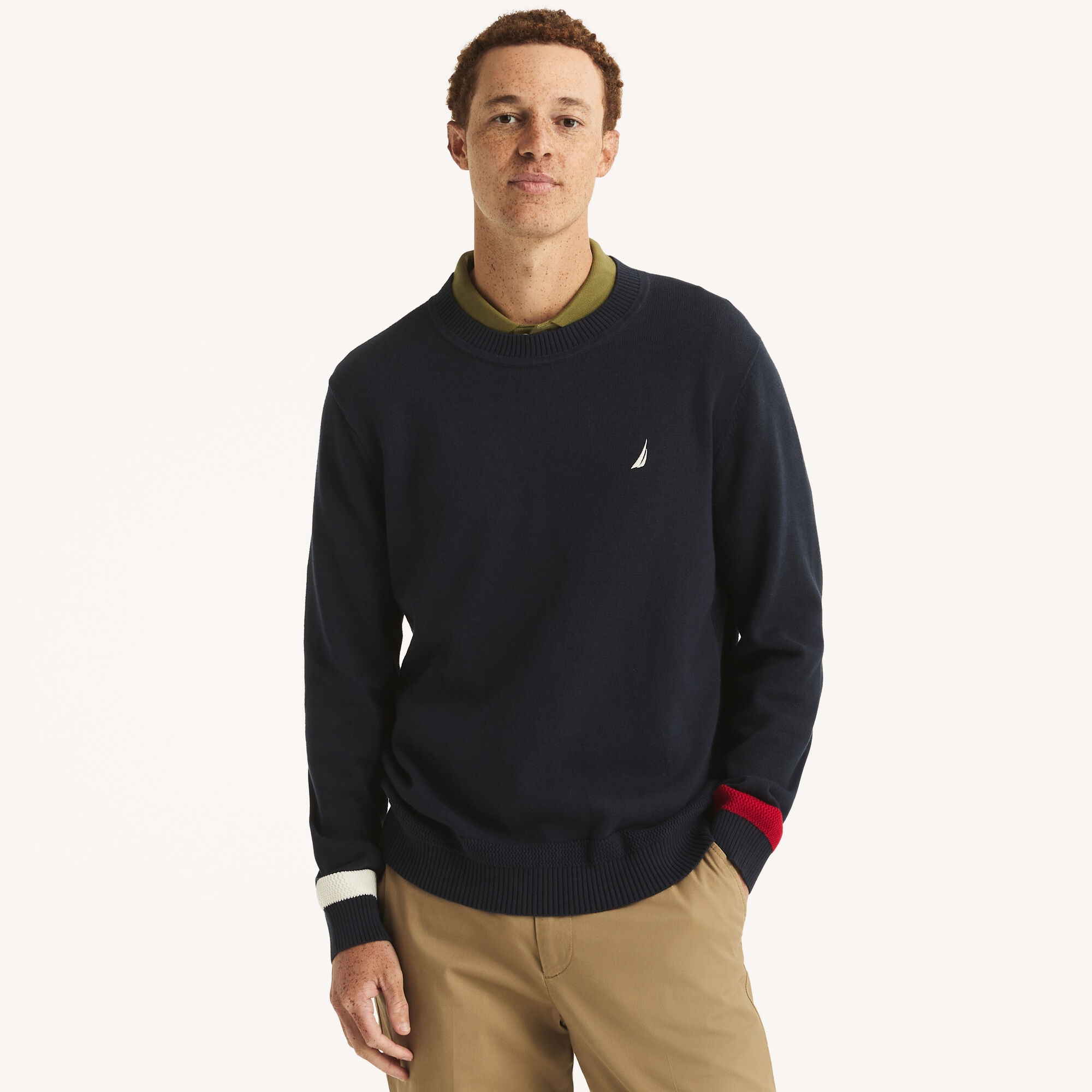 Crewneck Sweater,Navy,large