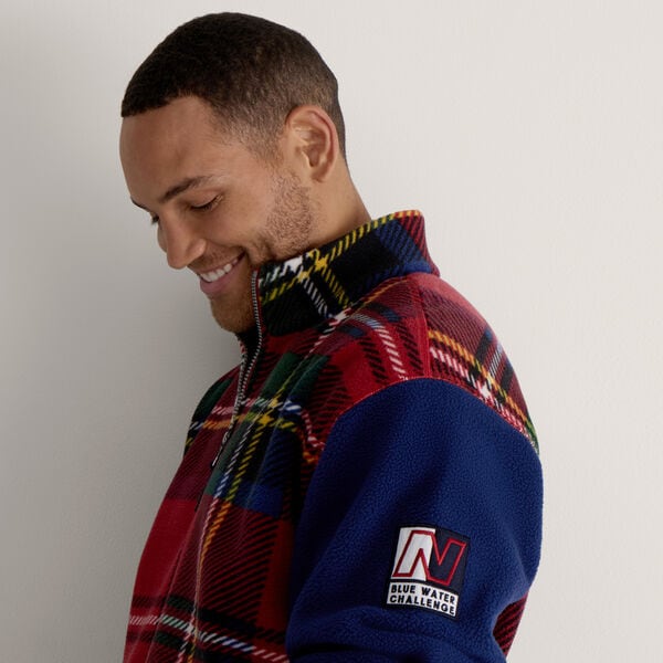Plaid Fleece Quarter-Zip