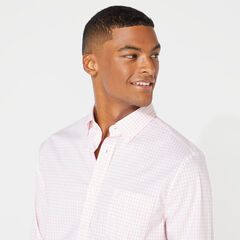 SLIM FIT WRINKLE-RESISTANT PLAID SHIRT,Orchid Pink,large