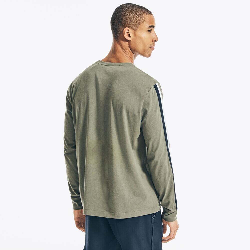 NAVTECH LONG-SLEEVE POCKET T-SHIRT,Hillside Olive,large
